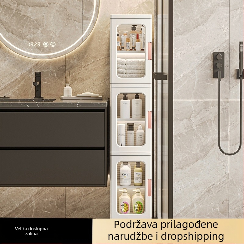 Ormar za pohranu u dnevnoj sobi, kućanski ormarić za dječje igračke bez ugradnje, sklopivi ormarić za grickalice, plastični ormarić za pohranu