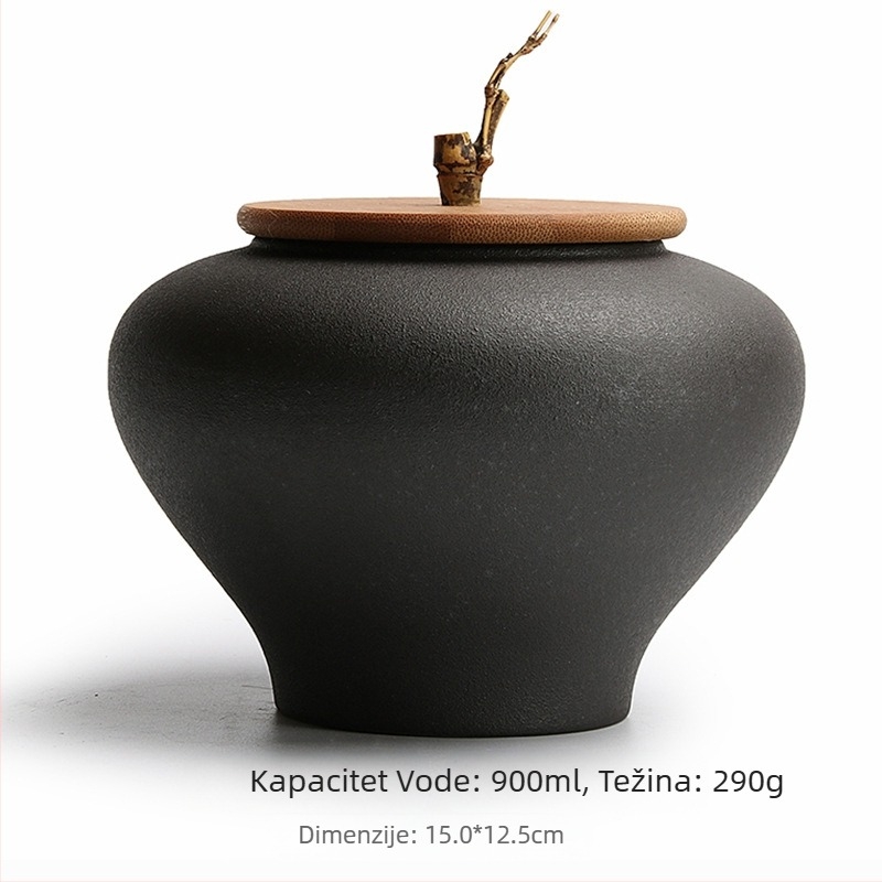 Limenke čaja Keramičke zatvorene limenke Kameno posuđe Velike male limenke za pohranu u kućanstvu Univerzalne vodootporne kreativne poklon kutije za pakiranje Limenke čaja