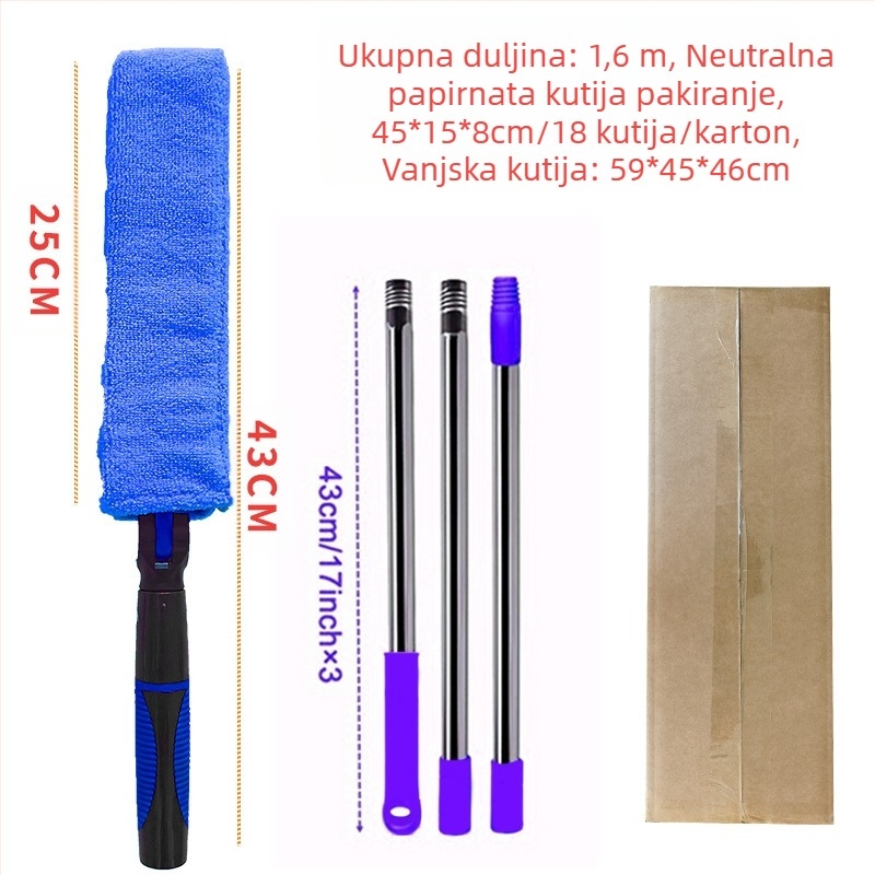 Četka za čišćenje otvora, kućna četka za žaluzine, četka za izlaz zraka klima uređaja, može produžiti čišćenje stropa