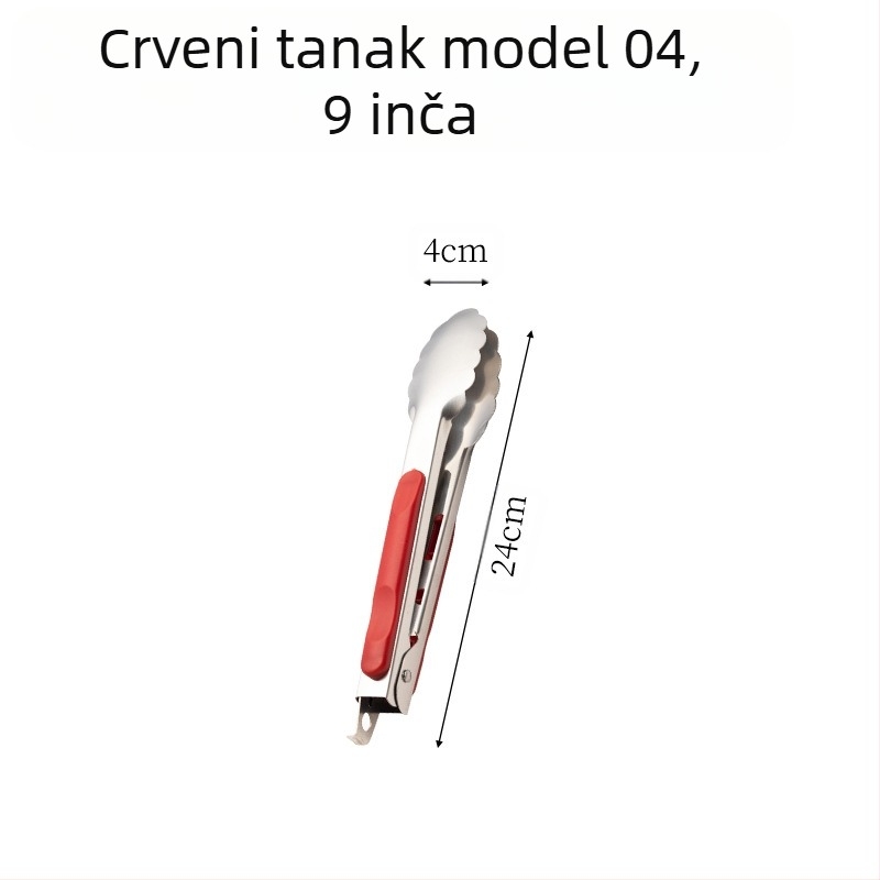 Kopča za roštilj od nehrđajućeg čelika, kuhinjska, kućanska, kopča s proturučkom za vruću hranu, kopča za cvijet šljive s bravom, kopča za hranu od 16 inča