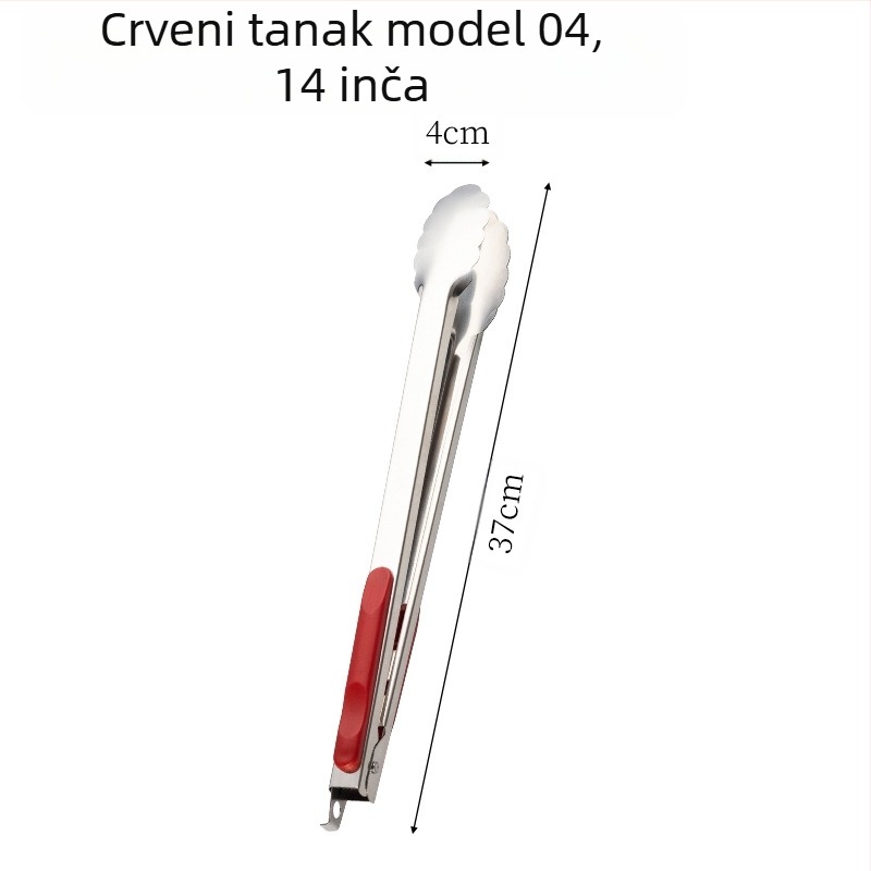 Kopča za roštilj od nehrđajućeg čelika, kuhinjska, kućanska, kopča s proturučkom za vruću hranu, kopča za cvijet šljive s bravom, kopča za hranu od 16 inča