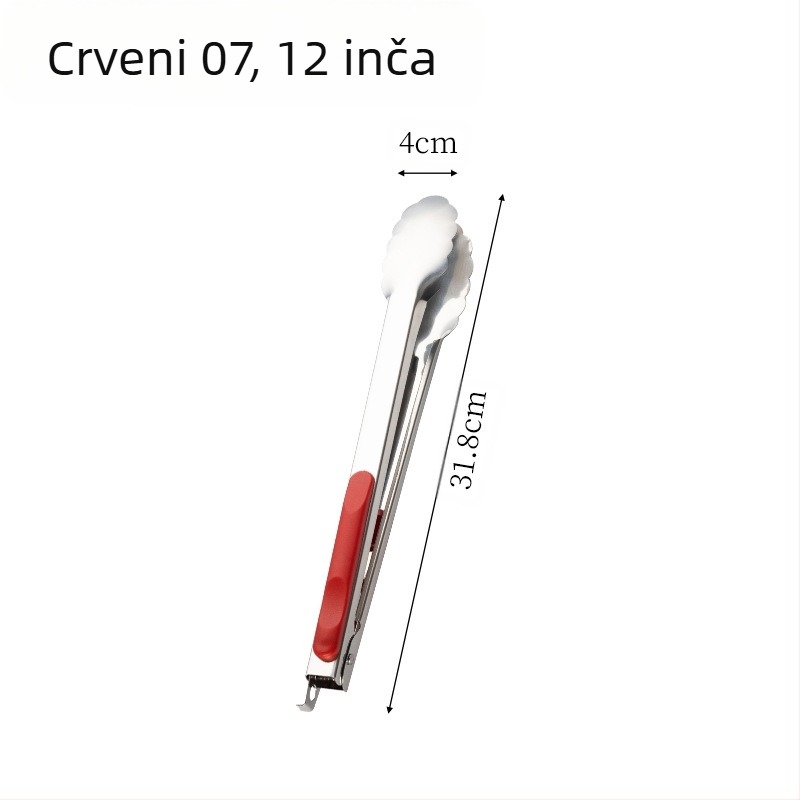 Kopča za roštilj od nehrđajućeg čelika, kuhinjska, kućanska, kopča s proturučkom za vruću hranu, kopča za cvijet šljive s bravom, kopča za hranu od 16 inča