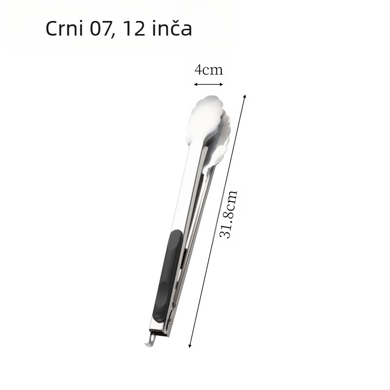 Kopča za roštilj od nehrđajućeg čelika, kuhinjska, kućanska, kopča s proturučkom za vruću hranu, kopča za cvijet šljive s bravom, kopča za hranu od 16 inča