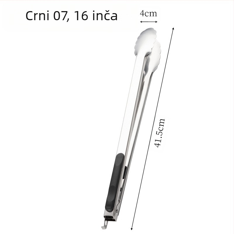 Kopča za roštilj od nehrđajućeg čelika, kuhinjska, kućanska, kopča s proturučkom za vruću hranu, kopča za cvijet šljive s bravom, kopča za hranu od 16 inča