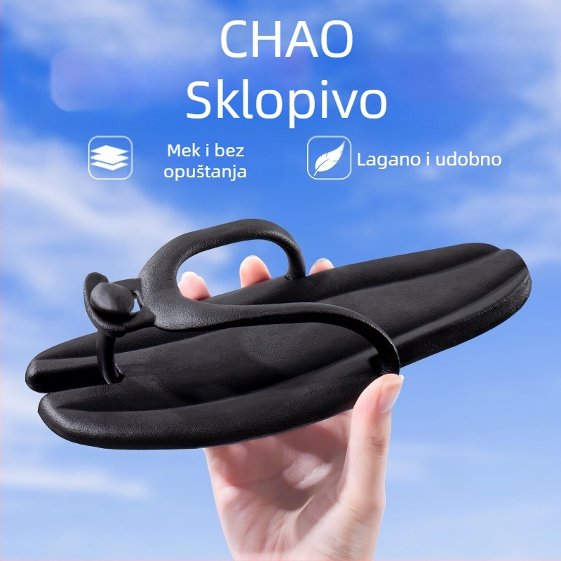 Putne papuče, prijenosne neklizajuće putne sandale, ženske sandale, papuče za poslovna putovanja, plivanje, sklopive, muške, kupaonske, hotelske