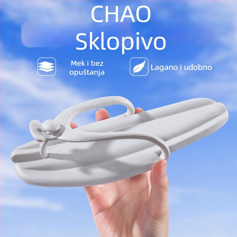Putne papuče, prijenosne neklizajuće putne sandale, ženske sandale, papuče za poslovna putovanja, plivanje, sklopive, muške, kupaonske, hotelske