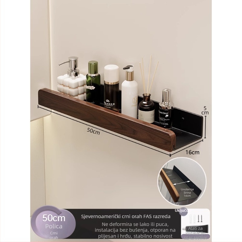 Stalak za odlaganje WC školjke u krem stilu, prošireni stalak za WC školjke bez bušilica, stalak za odlaganje umivaonika za WC školjke