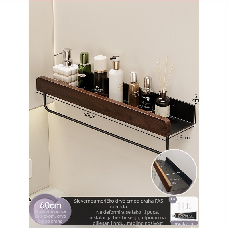 Stalak za odlaganje WC školjke u krem stilu, prošireni stalak za WC školjke bez bušilica, stalak za odlaganje umivaonika za WC školjke