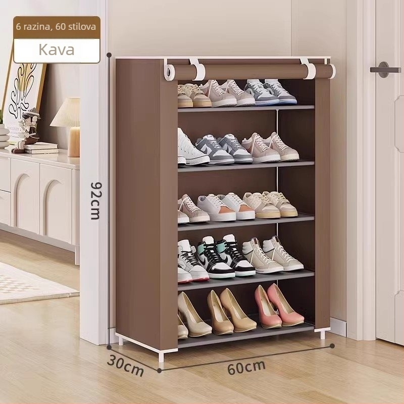 Stalak za cipele, spavaonica, soba za iznajmljivanje, jednostavan kućanski, unutarnji, prašinootporan, višeslojni ormarić za cipele, uski ulaz, ekonomično skladištenje