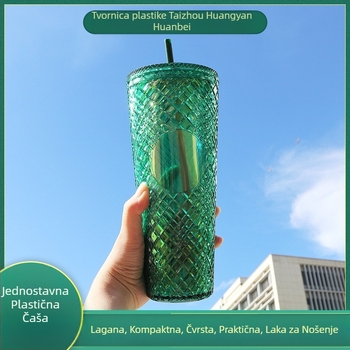 Nova, vruća i prodavana modna šalica od ratana slame, 710 ml, velikog kapaciteta, unutarnja šalica za piće, višebojna, opcionalna izravna opskrba iz tvornice