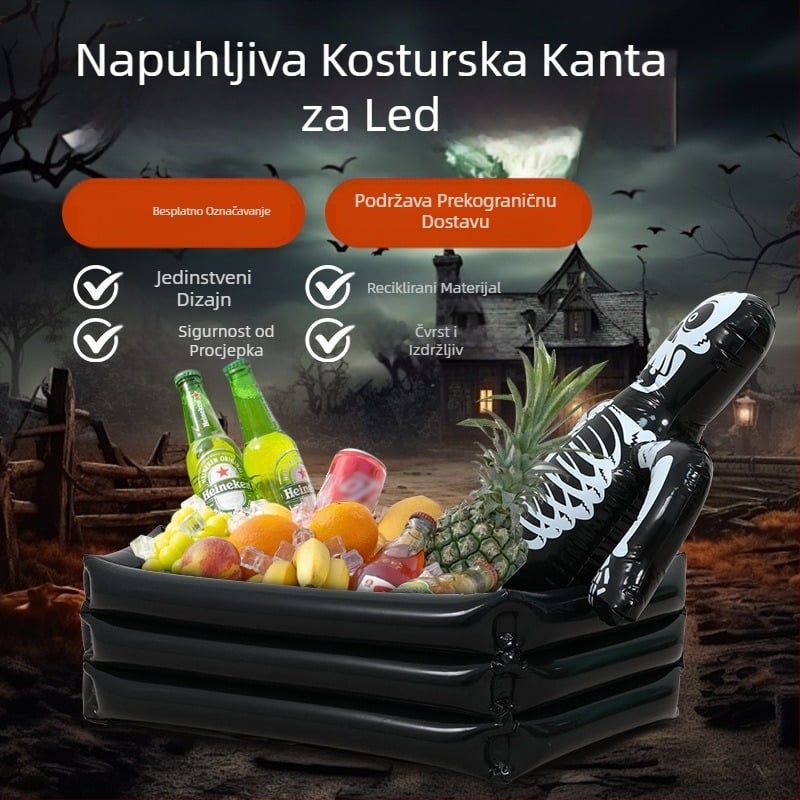 Dekoracija za vještice Lubanja Kanta za led Pribor za vještičju zabavu Kanta za piće Kanta za vještičje ukrase Kanta za pohranu Ledeni utor