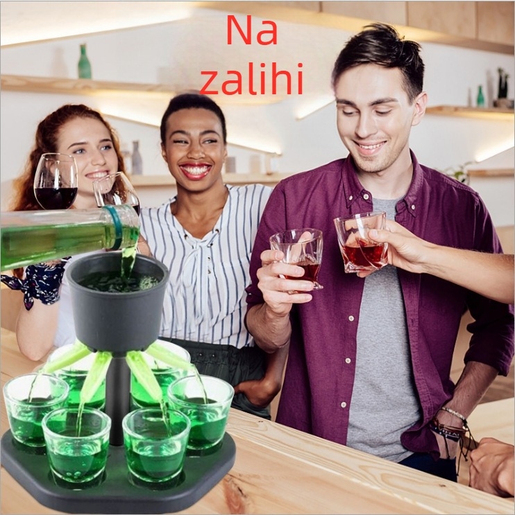 Prekogranični šesterokutni dozator vina za sajam, čaše za dozator vina, alat za točenje vina za zabave, set pladnjeva za vino
