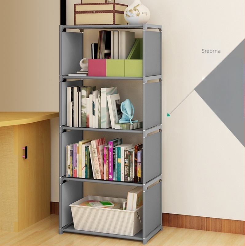 Xi u TEMU prekograničnim eksplozijama stolna polica za knjige podna polica dnevni boravak višeslojni ormar za pohranu ormar za pohranu prašinootporni ormar za knjige