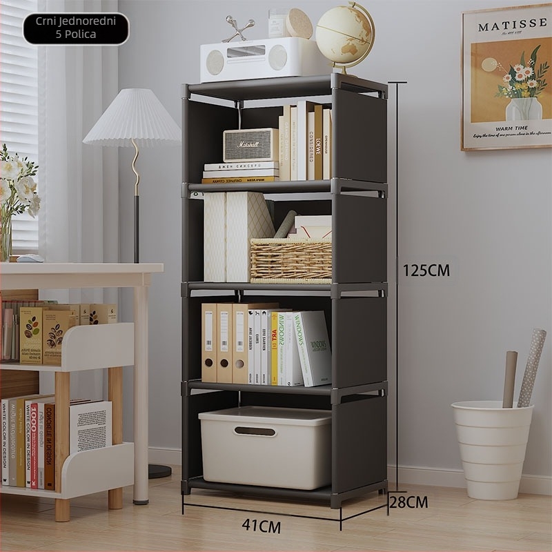 Xi u TEMU prekograničnim eksplozijama stolna polica za knjige podna polica dnevni boravak višeslojni ormar za pohranu ormar za pohranu prašinootporni ormar za knjige