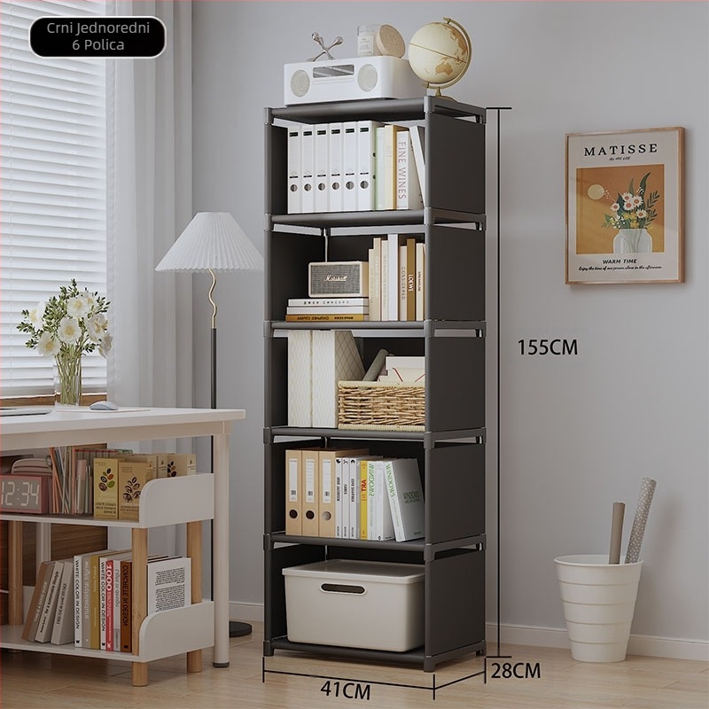 Xi u TEMU prekograničnim eksplozijama stolna polica za knjige podna polica dnevni boravak višeslojni ormar za pohranu ormar za pohranu prašinootporni ormar za knjige