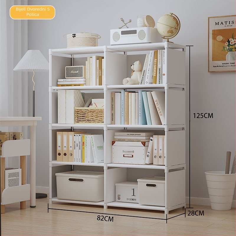 Xi u TEMU prekograničnim eksplozijama stolna polica za knjige podna polica dnevni boravak višeslojni ormar za pohranu ormar za pohranu prašinootporni ormar za knjige