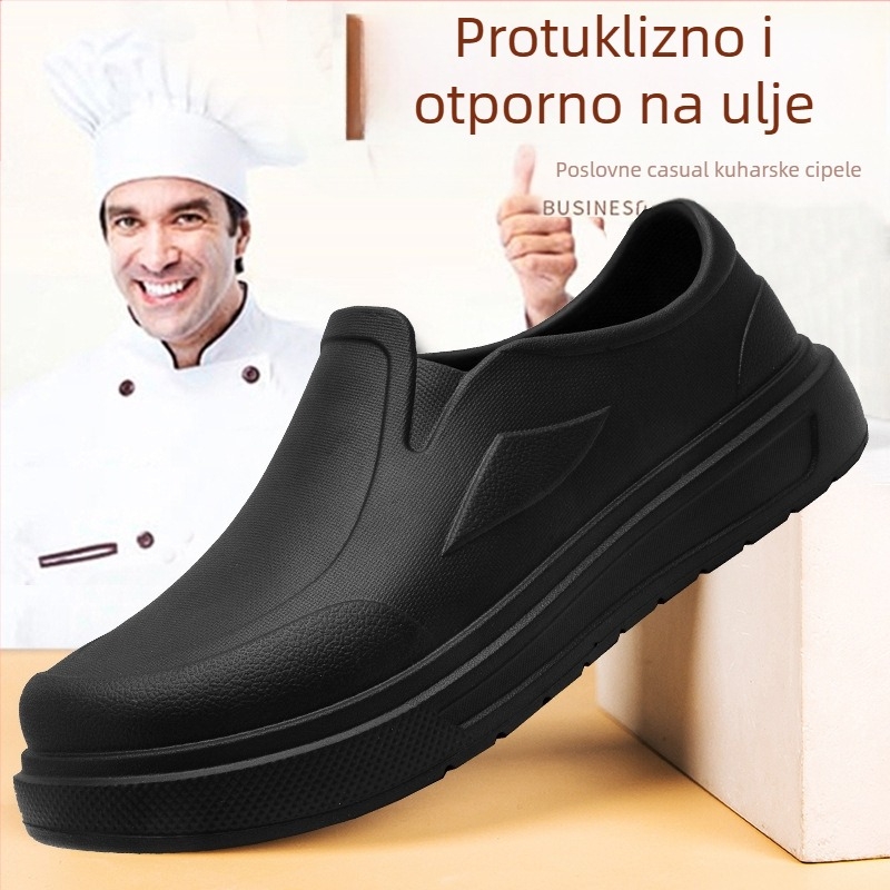 Muške cipele, izvozne, velike vodootporne, hotelske kuhinjske cipele za kuhare, Eva neklizajuće, otporne na habanje, radne cipele za zaštitu na radu, ležerne cipele