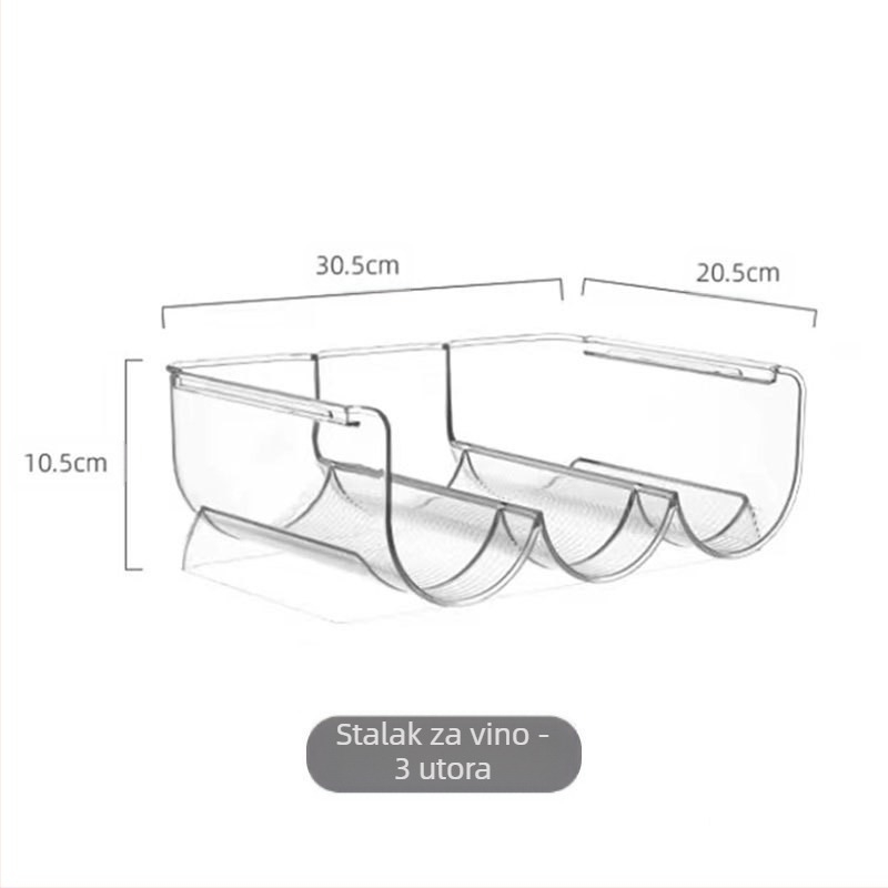 2/3 stalak za crno vino, kutija za pohranu u hladnjaku, stalak za izlaganje stranih vina, prozirni stalak za pohranu vina u vanjskoj trgovini