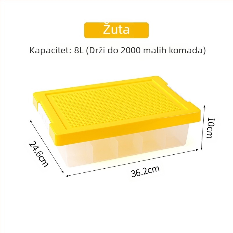 Lego kutija za pohranu stolnih kockica, kutija za pohranu dijelova, klasifikacija, sortiranje, pododjeljak, kutija za pohranu dječjih igračaka