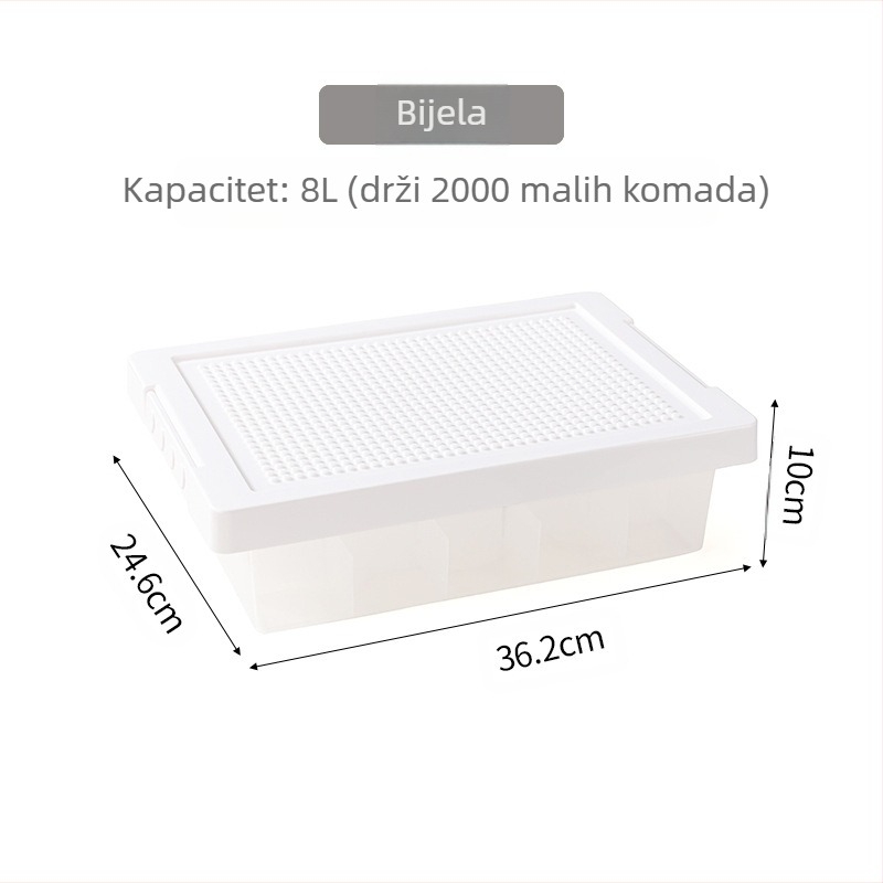 Lego kutija za pohranu stolnih kockica, kutija za pohranu dijelova, klasifikacija, sortiranje, pododjeljak, kutija za pohranu dječjih igračaka