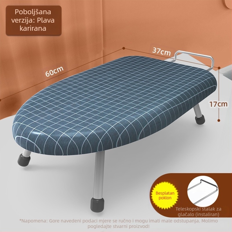 Sklopiva daska za glačanje za kućanstvo, Mala daska za glačanje, Podloga za glačalo, Stalak za dasku za glačanje, Stalak za glačanje, Sklopiva daska za glačanje