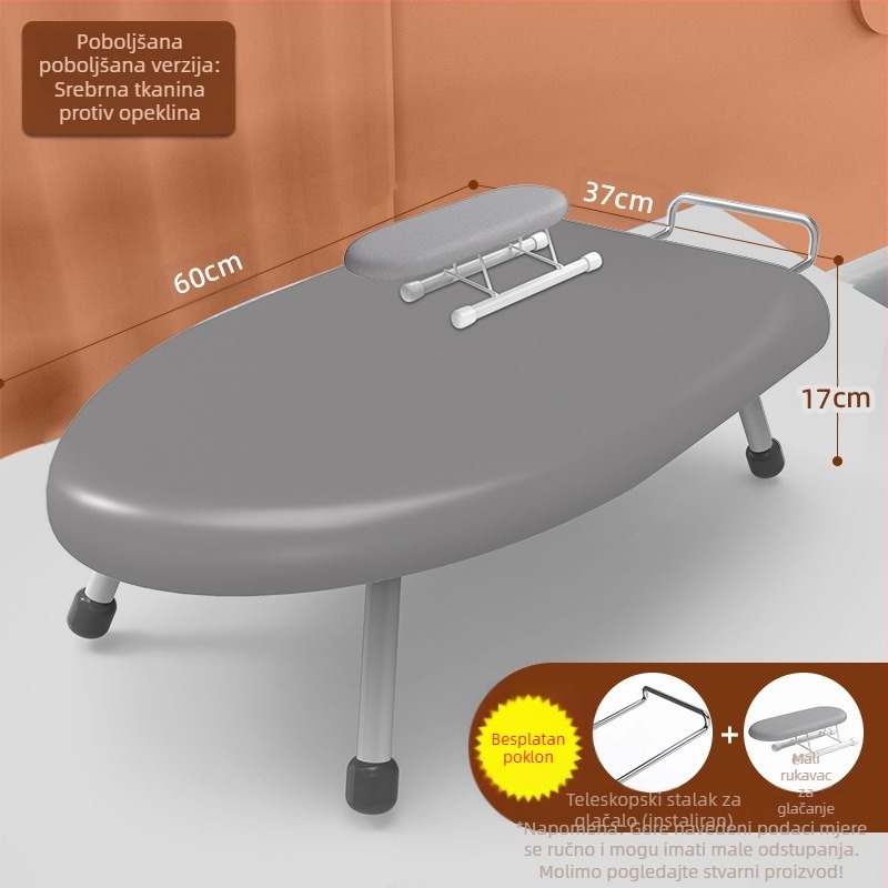 Sklopiva daska za glačanje za kućanstvo, Mala daska za glačanje, Podloga za glačalo, Stalak za dasku za glačanje, Stalak za glačanje, Sklopiva daska za glačanje