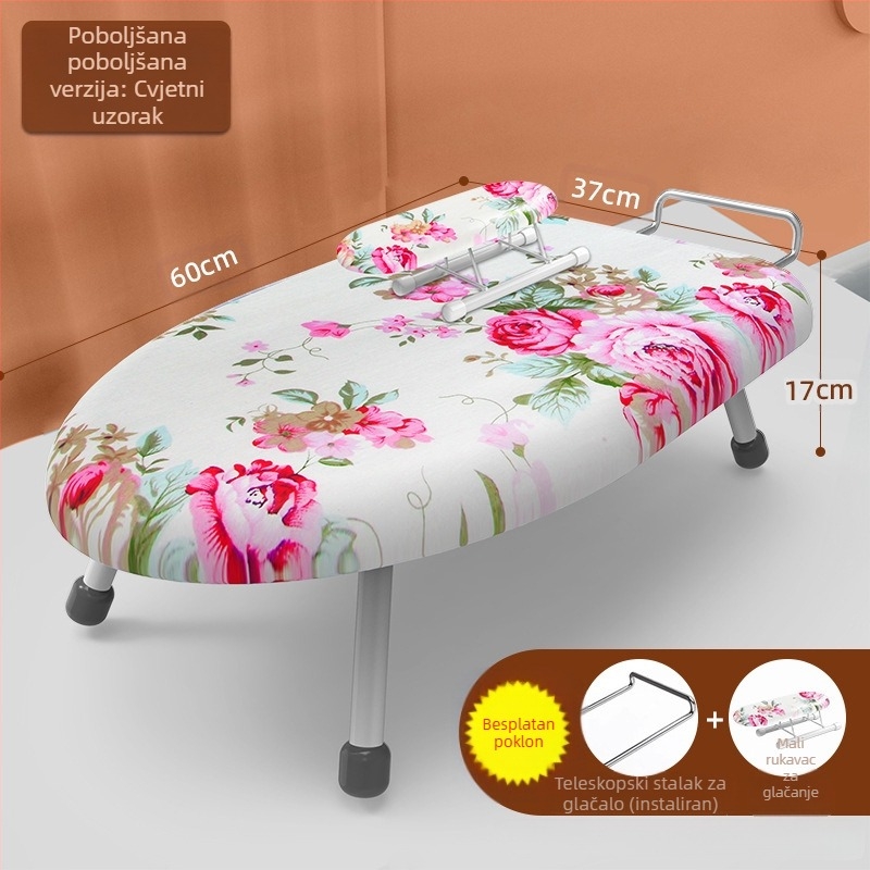 Sklopiva daska za glačanje za kućanstvo, Mala daska za glačanje, Podloga za glačalo, Stalak za dasku za glačanje, Stalak za glačanje, Sklopiva daska za glačanje