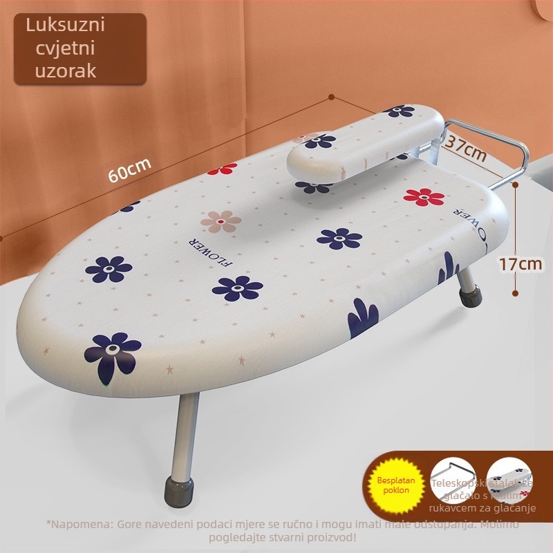 Sklopiva daska za glačanje za kućanstvo, Mala daska za glačanje, Podloga za glačalo, Stalak za dasku za glačanje, Stalak za glačanje, Sklopiva daska za glačanje