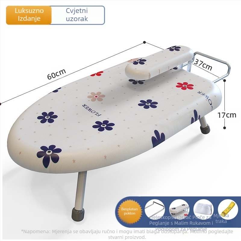 Sklopiva daska za glačanje za kućanstvo, Mala daska za glačanje, Podloga za glačalo, Stalak za dasku za glačanje, Stalak za glačanje, Sklopiva daska za glačanje