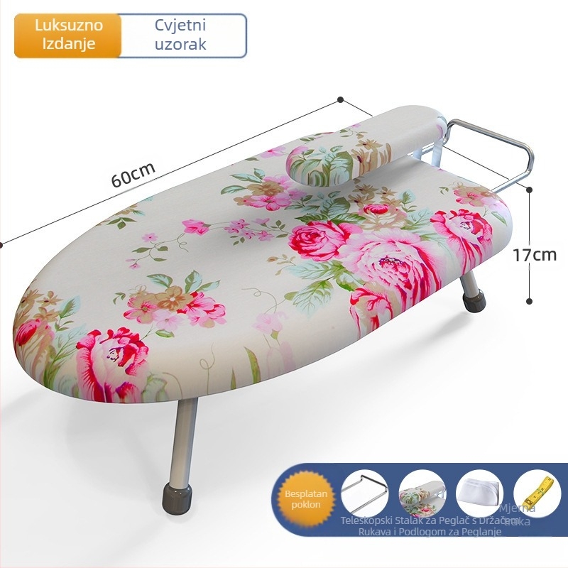 Sklopiva daska za glačanje za kućanstvo, Mala daska za glačanje, Podloga za glačalo, Stalak za dasku za glačanje, Stalak za glačanje, Sklopiva daska za glačanje