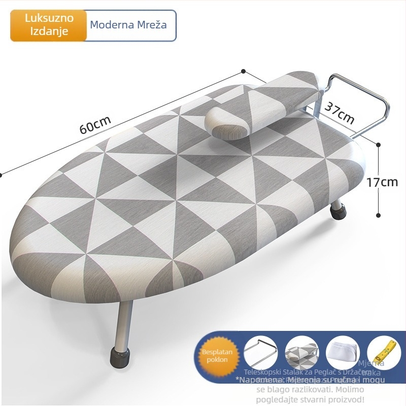 Sklopiva daska za glačanje za kućanstvo, Mala daska za glačanje, Podloga za glačalo, Stalak za dasku za glačanje, Stalak za glačanje, Sklopiva daska za glačanje