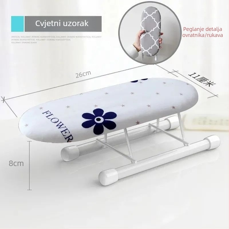 Sklopiva daska za glačanje za kućanstvo, Mala daska za glačanje, Podloga za glačalo, Stalak za dasku za glačanje, Stalak za glačanje, Sklopiva daska za glačanje