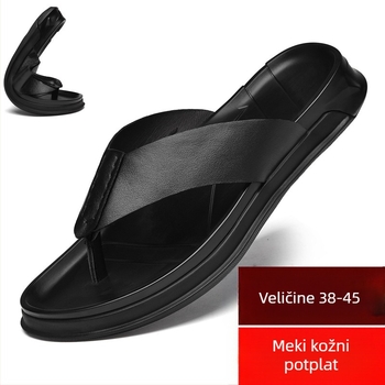 Ljetne nove muške neklizajuće cipele za plažu velikih dimenzija, ležerna vanjska odjeća, personalizirane sandale, udobne i prozračne japanke