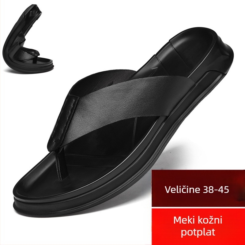 Ljetne nove muške neklizajuće cipele za plažu velikih dimenzija, ležerna vanjska odjeća, personalizirane sandale, udobne i prozračne japanke