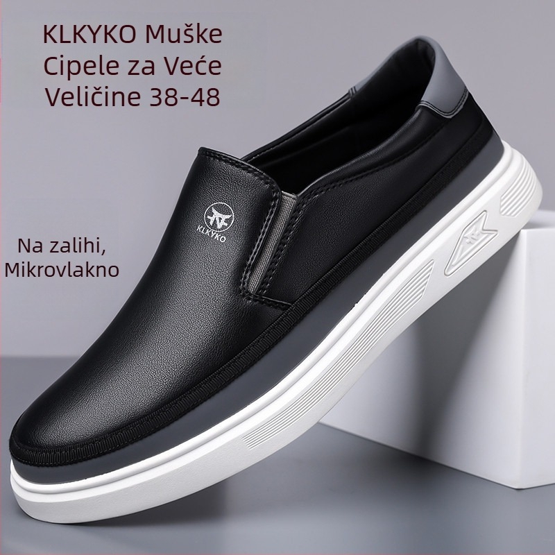Male bijele cipele 2025. Ljeto plus size mladeži, moderne cipele za boarding, muške uske, neklizajuće, mekano dno, polukočenje, sportske i ležerne cipele