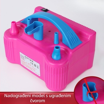 2025 novi dvoslojni balon električni napuhivač stroj za napuhavanje balona zračna pumpa automatski napuhivač dvostruki otvor pogledajte detalje