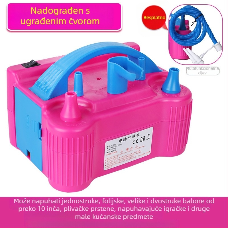 2025 novi dvoslojni balon električni napuhivač stroj za napuhavanje balona zračna pumpa automatski napuhivač dvostruki otvor pogledajte detalje