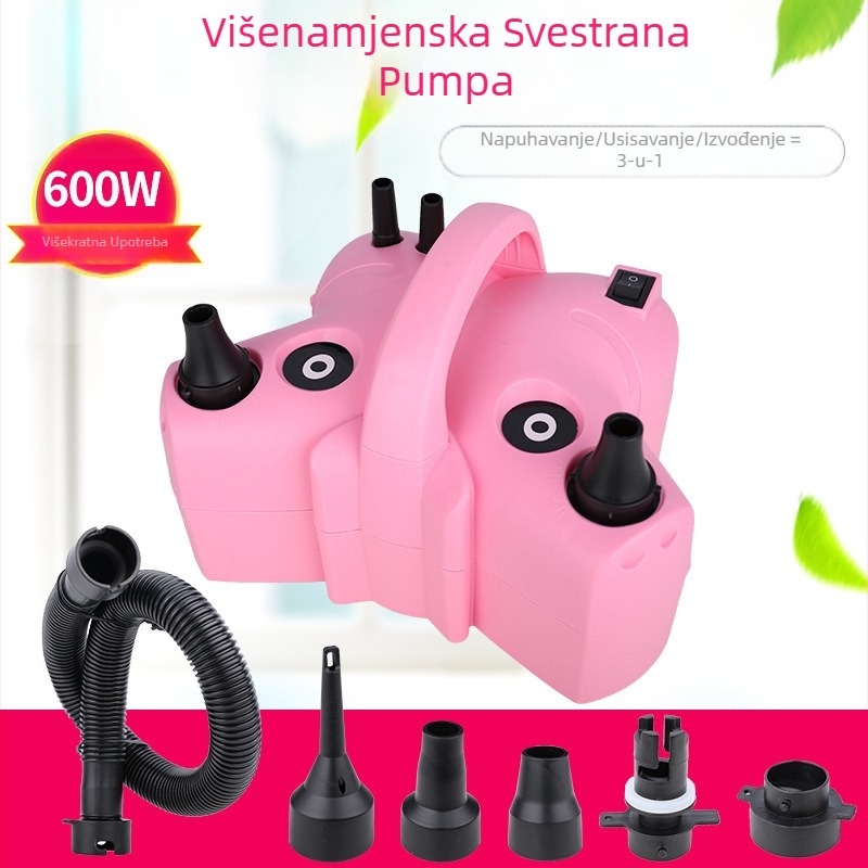 2025 novi dvoslojni balon električni napuhivač stroj za napuhavanje balona zračna pumpa automatski napuhivač dvostruki otvor pogledajte detalje