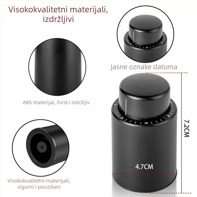 Prekogranični, vrući čep za crno vino tipa preše, čep za šampanjac, vakuumski čep za vino s vagom, čep za održavanje svježine, zatvarač za boce crnog vina, čep za vino