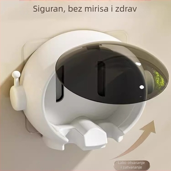 Stalak za četkice za zube Zidni stalak za četkice za zube bez bušilice Crtani WC Kupaonica Zidni stalak za električne četkice za zube