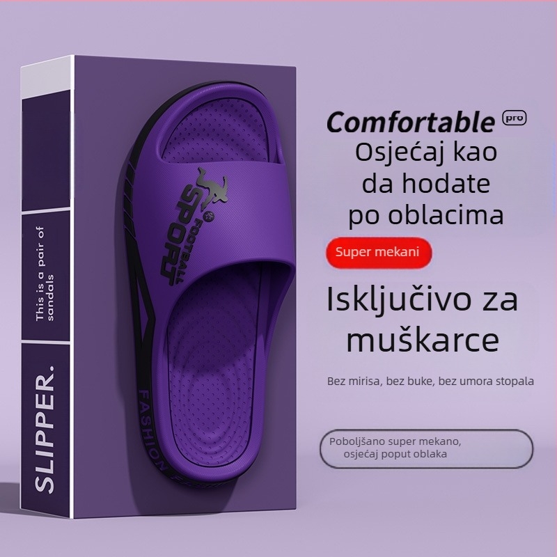 Neklizajuće sandale za veće veličine Papuče Muške sportske papuče za vanjsku upotrebu Ljetne neklizajuće sandale otporne na habanje za vanjsku upotrebu od 47 jardi za dom