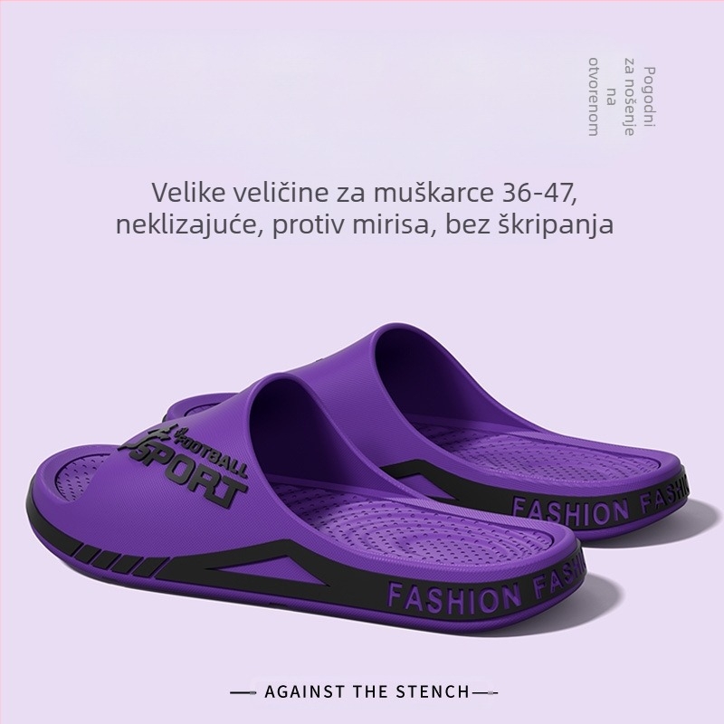 Neklizajuće sandale za veće veličine Papuče Muške sportske papuče za vanjsku upotrebu Ljetne neklizajuće sandale otporne na habanje za vanjsku upotrebu od 47 jardi za dom