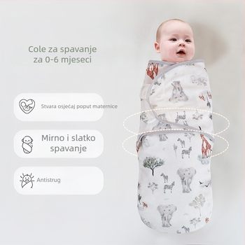 Proljetna i ljetna dekica za novorođenče od čistog pamuka, dekica za novorođenče, prozračna dekica za bebe, ručnik za povijanje protiv skakanja, dječja dekica