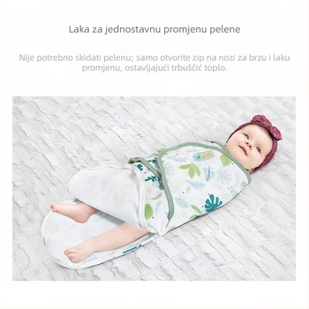 Proljetna i ljetna dekica za novorođenče od čistog pamuka, dekica za novorođenče, prozračna dekica za bebe, ručnik za povijanje protiv skakanja, dječja dekica