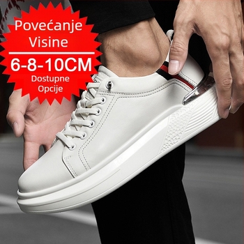 2022. u proljeće i ljeto povećane muške cipele od 10 cm, ležerne cipele s daskom, nevidljive povećane cipele 8, ležerne bijele cipele, tenisice 6
