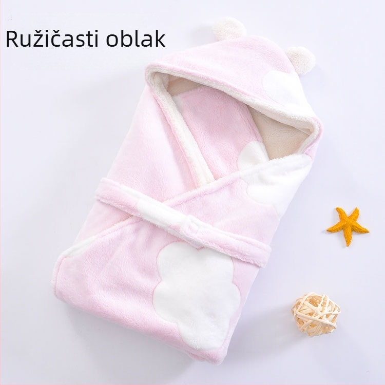 Dječja dekica zima zadebljana vreća za spavanje za novorođenče topla jesenska i zimska dekica super mekani proizvodi za novorođenče