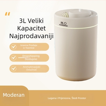 Kućni ovlaživač zraka za spavaću sobu bez zvuka velikog kapaciteta za maglu stolni ovlaživač zraka za pročišćavanje zraka za majku i dijete aroma difuzor poklon