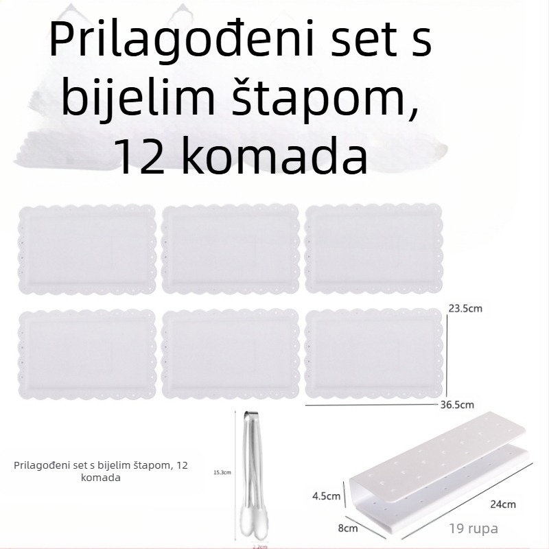 Voćni tanjur u europskom stilu s 3 sloja, popodnevni čaj, pladanj za grickalice, stalak za deserte, stalak za torte, kombinirani stol za torte
