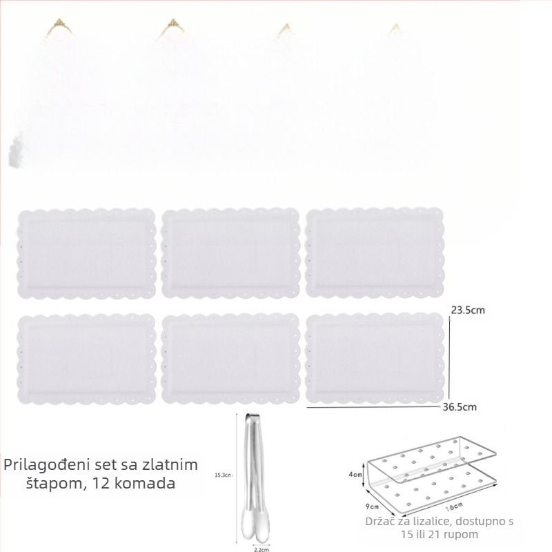 Voćni tanjur u europskom stilu s 3 sloja, popodnevni čaj, pladanj za grickalice, stalak za deserte, stalak za torte, kombinirani stol za torte