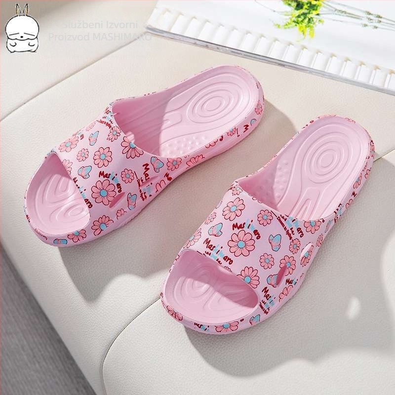 Rascal Rabbit Novi crtani ženski ljetni unutarnji kućni stil djevojačke srcoliki kućni kupaonski sandale za kupanje neklizajuće sandale